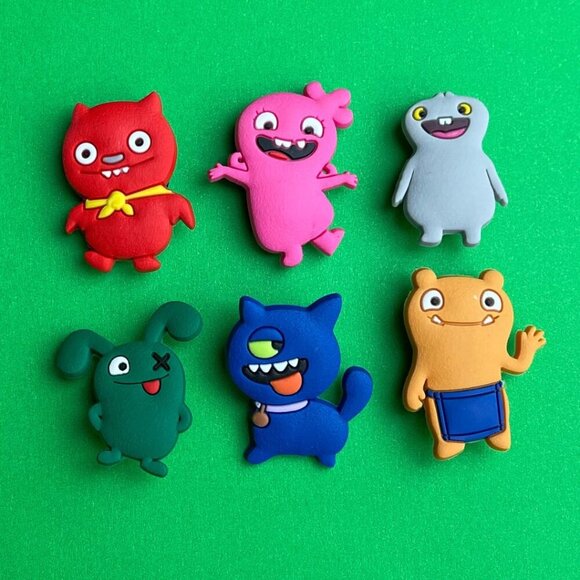 UglyDolls Crocs Shoe Charms Set of 6 - Jibbitz Charms - Picture 1 of 3